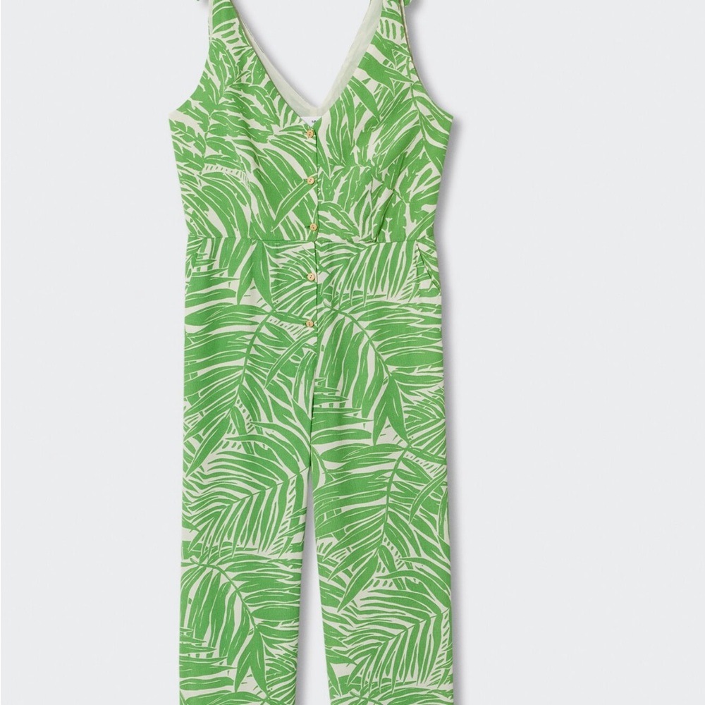 Mango Tropical Green Jumpsuit
